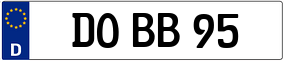 Trailer License Plate